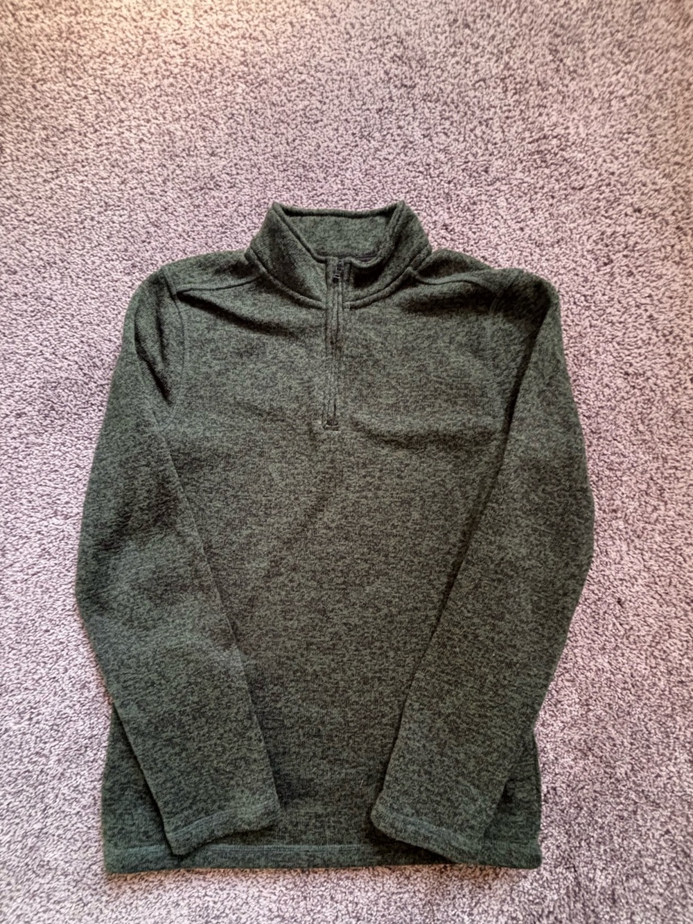 urban pipeline Men's Dark Green Half-Zip Fleece Pullover
